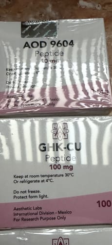 Customer photo review of Peptido AOD 9604 10mg Aesthetic Labs 99% Pureza