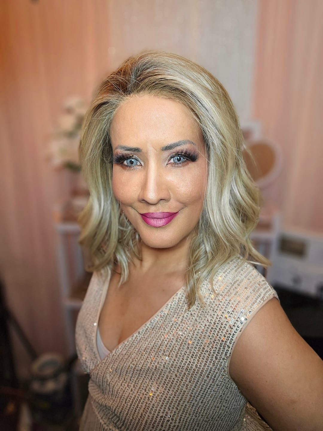 Customer photo review of SPEED DIAL - Sunlit Beige Blonde