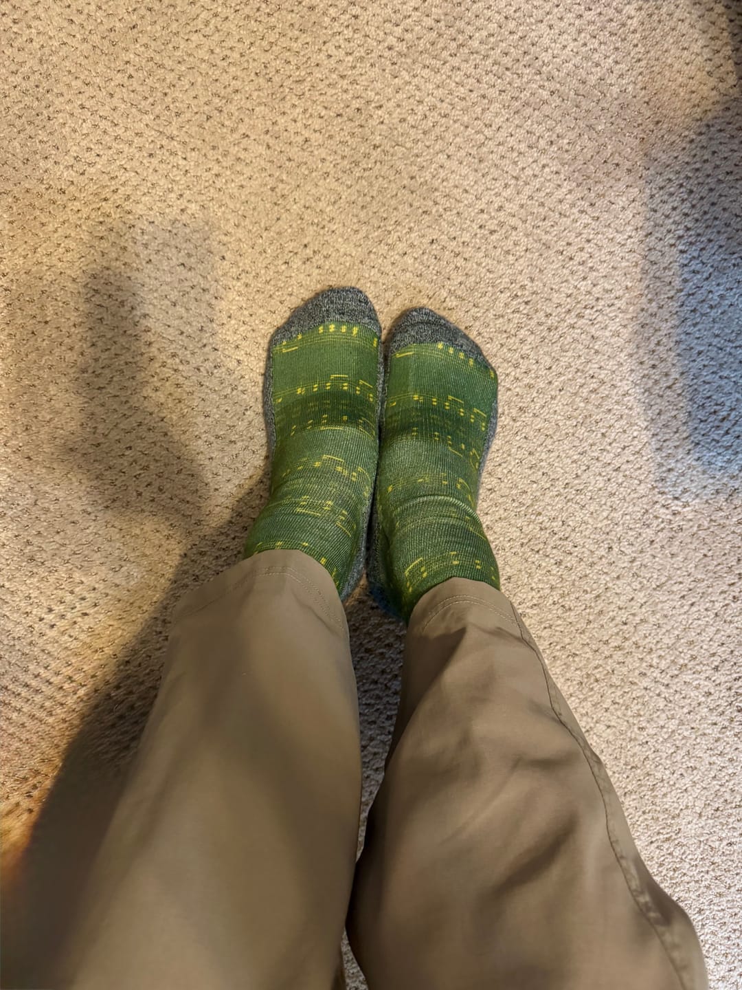 Customer photo review of The Green Hymnbooks - Faith-Inspired Crew Socks