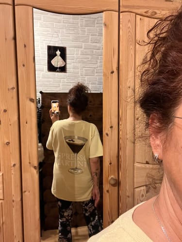 Customer photo review of Oversize Shirt ESPRESSO MARTINI - versch. Farben