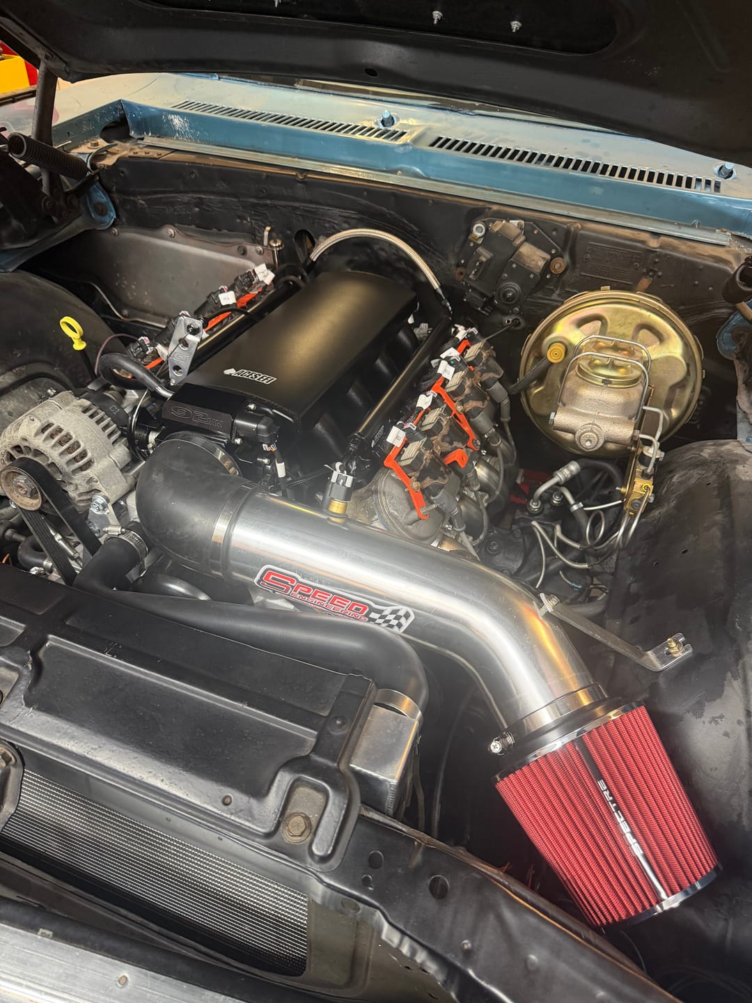 Customer photo review of Motion Raceworks 48" Throttle Cable w/ GM/Ford Pedal Attachment 18-141