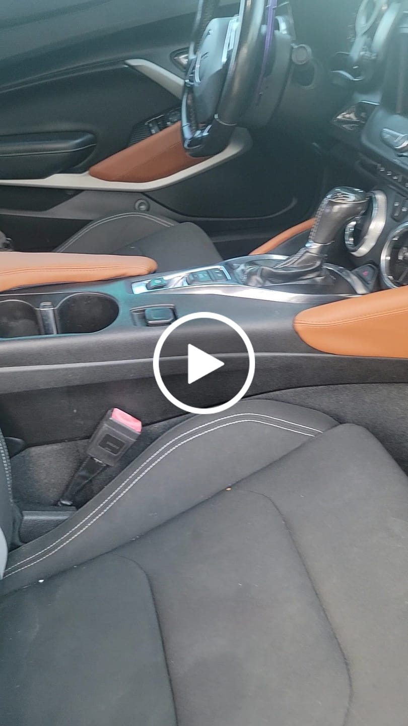 Customer video review of 6th Gen Camaro Leather Knee Pads Cover Kit (4-Piece)