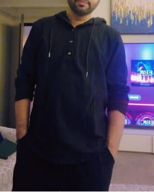 Customer photo review of Men's Linen Cotton Soft Breathable Set