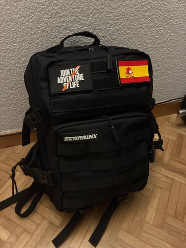 Customer photo review of Mochila Táctica 25L All in Negro