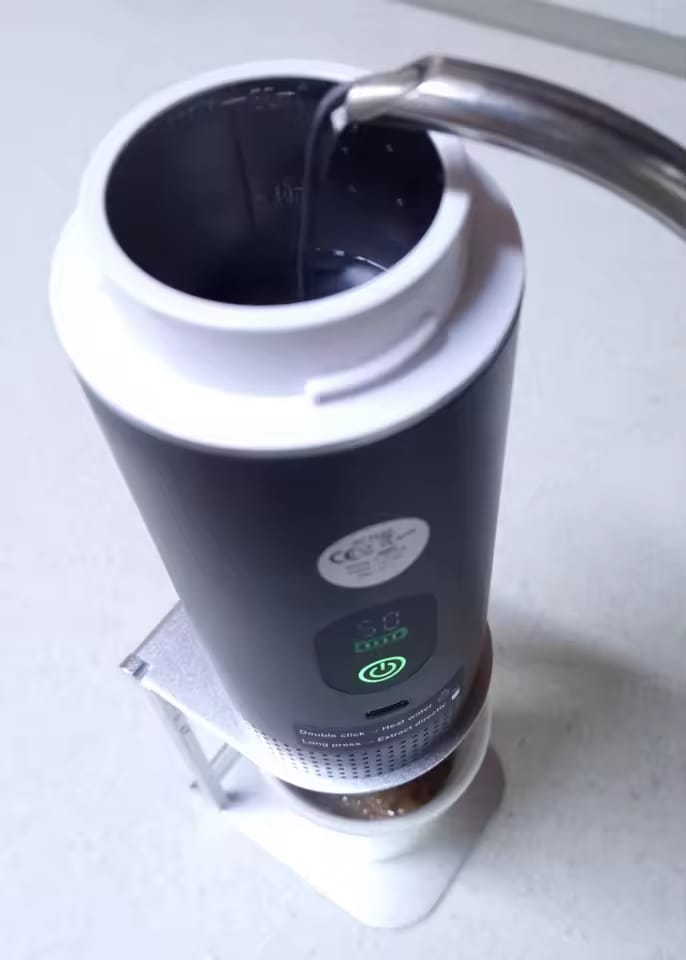 Customer photo review of CapyPress 3-in-1 Portable Coffee Machine