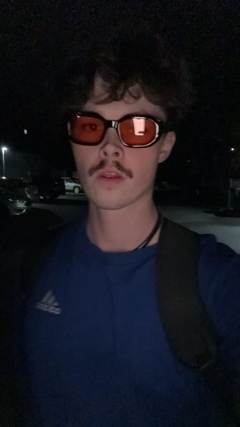 Customer photo review of BLOOD MOON BLUE LIGHT BLOCKERS