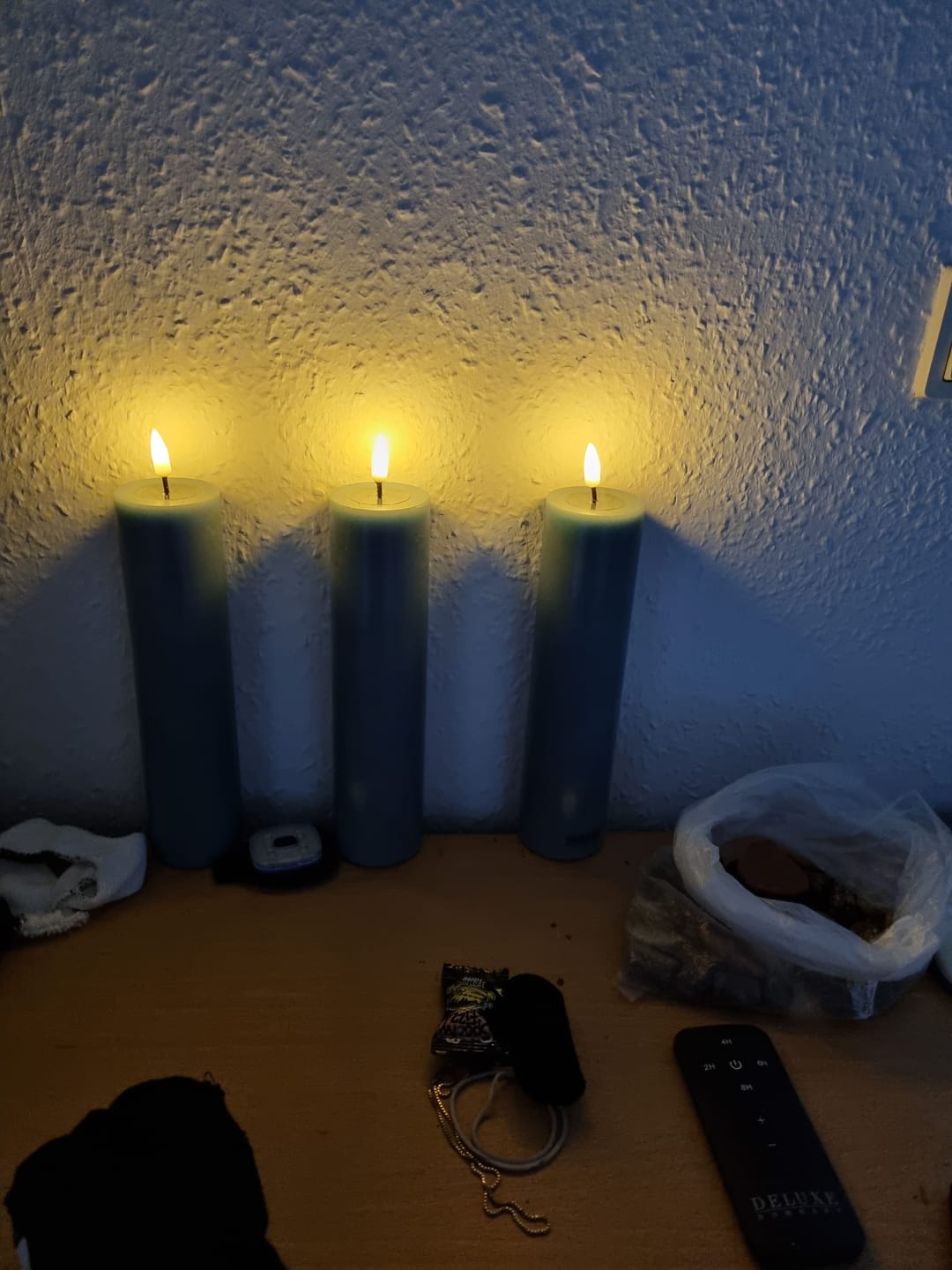 Customer photo review of LED Bloklys Ø 5 x 20 cm Jade Grøn