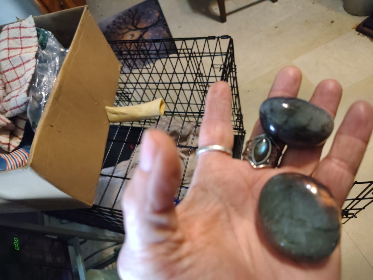 Customer photo review of Awakening Labradorite Ring