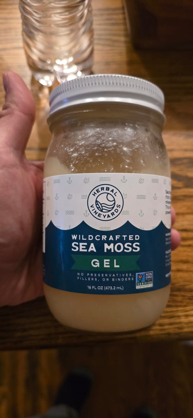 Customer photo review of EXCLUSIVE GOLD SEA MOSS GEL