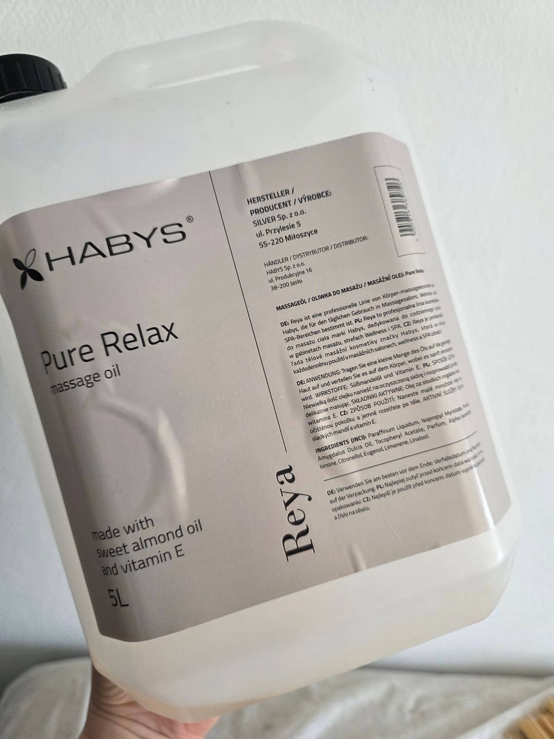 Customer photo review of Massageöl Reya Pure Relax Habys
