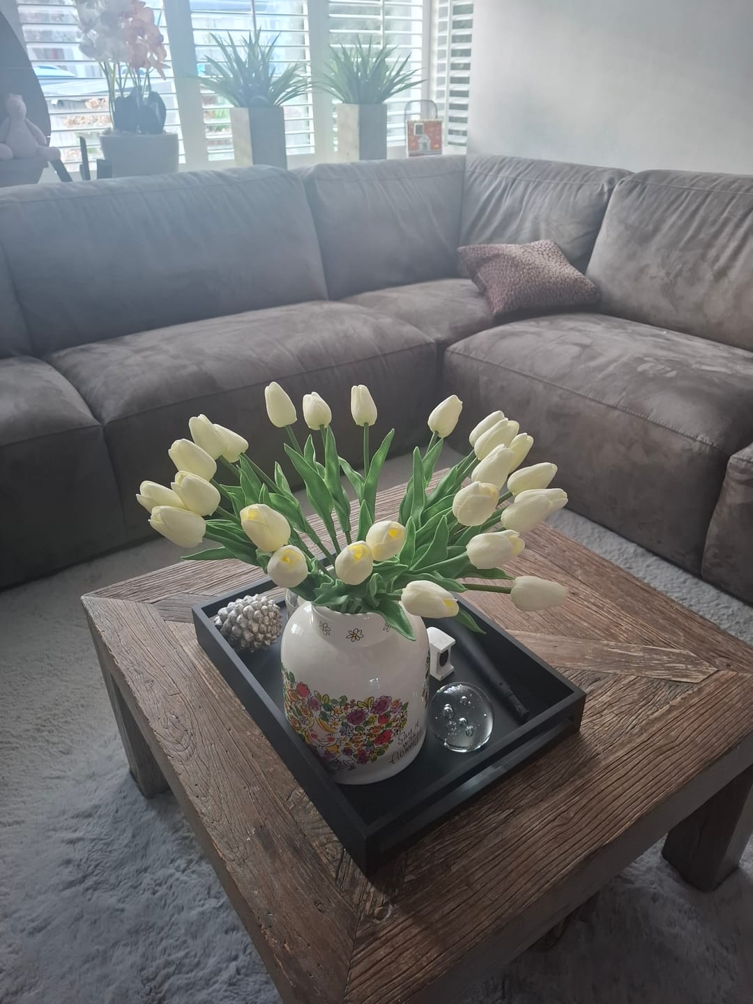 Customer photo review of Tulpen Boeket - Wit (25 stengels)