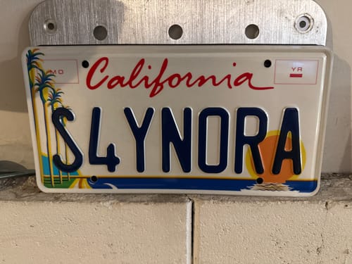 Customer photo review of CALIFORNIA COASTLINE LICENSE PLATE 6"x12" (156.5mm x 305mm)