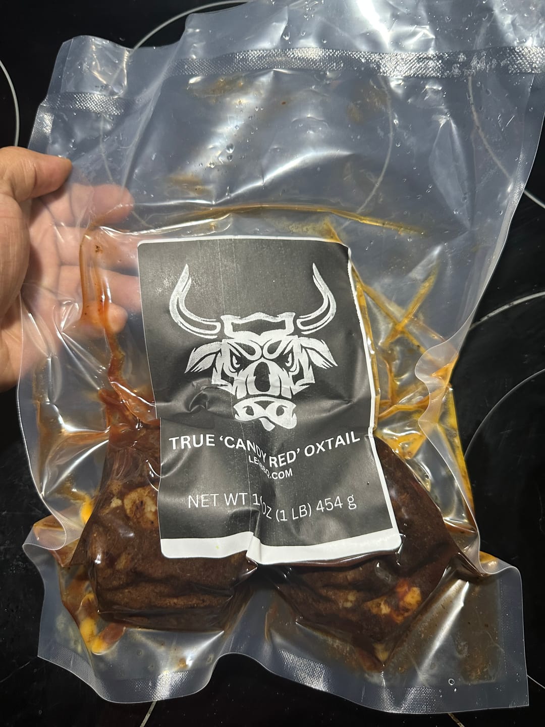 Customer photo review of Oxtail Softballs - Texas Size Sampler Pack (4 lbs)