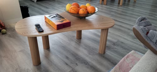 Customer photo review of HONO - Table basse en bois style scandinave