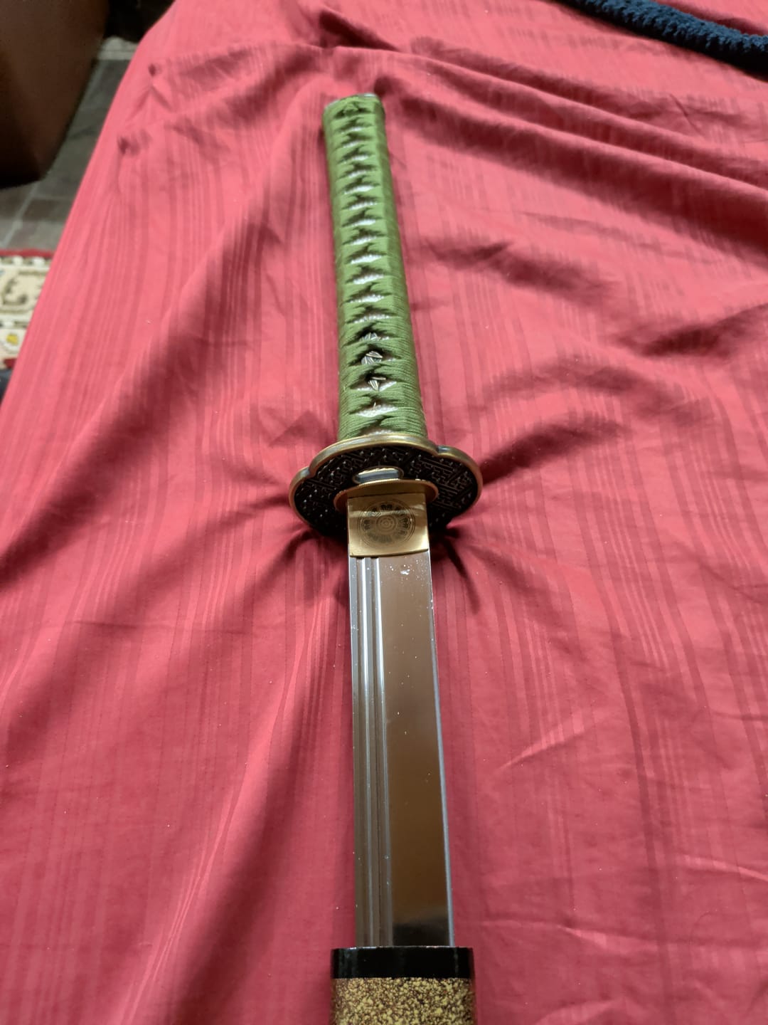 Customer photo review of The Fukyo Katana Spring Steel Double Bohi Razor Sharp