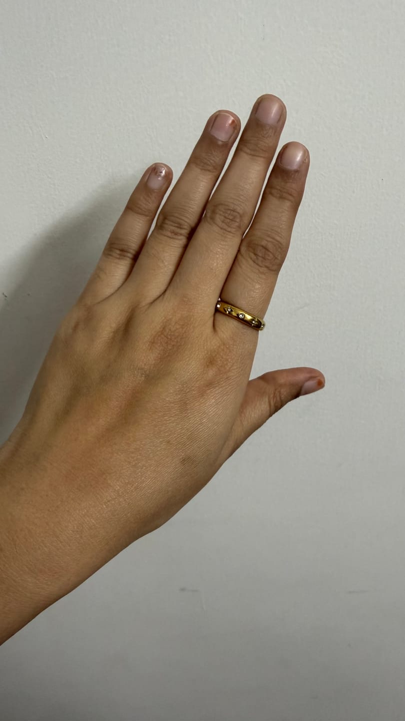 Customer photo review of Diamond Studded Ring