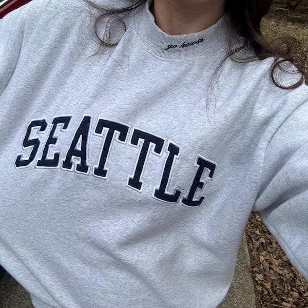 Customer photo review of Custom Mockneck Embroidered Team Name Sweatshirt – Stand-up Collar