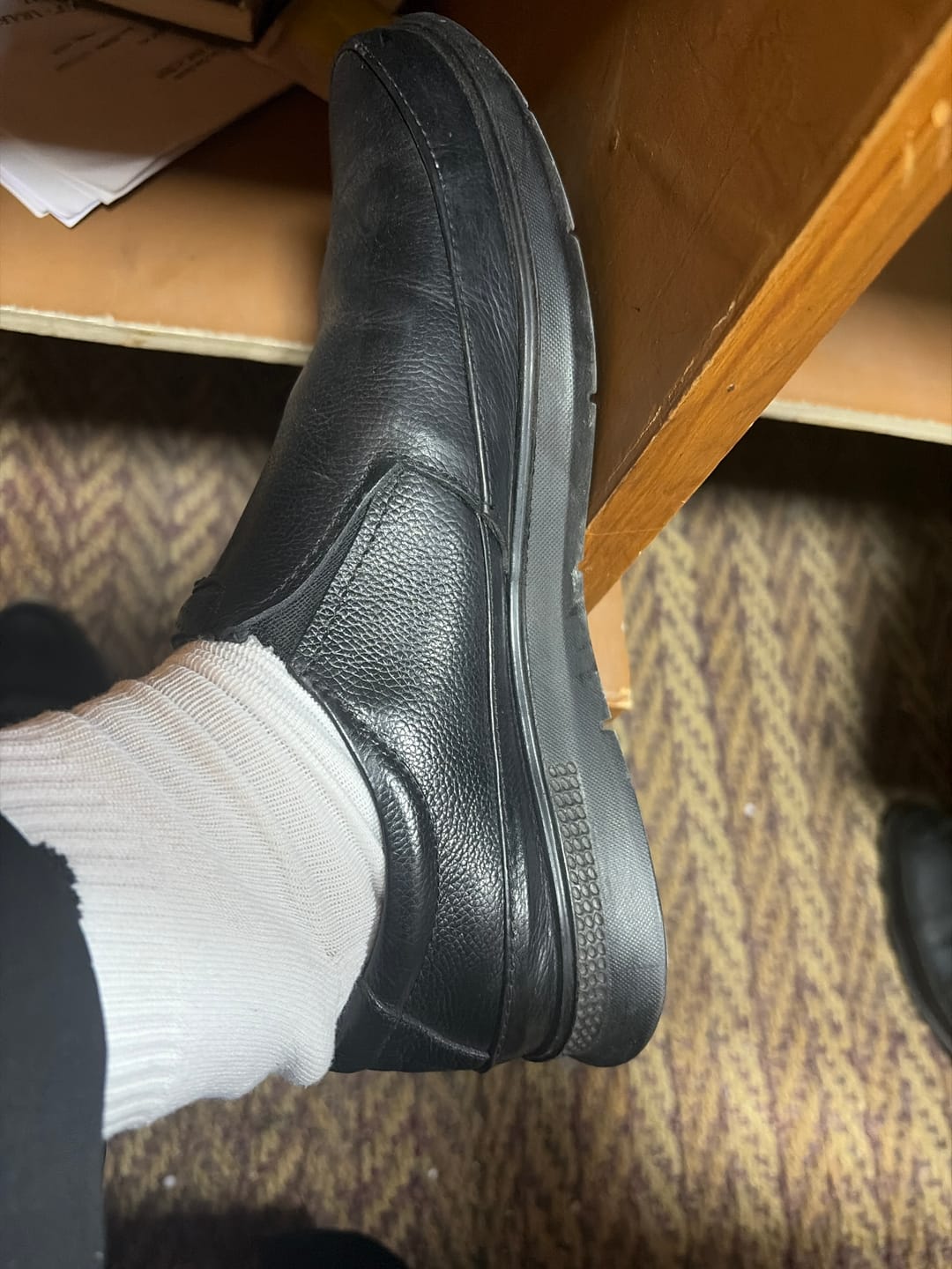Customer photo review of Bacca Bucci Leather Office Slip-ons Formal Shoes | UK- 06 to 14