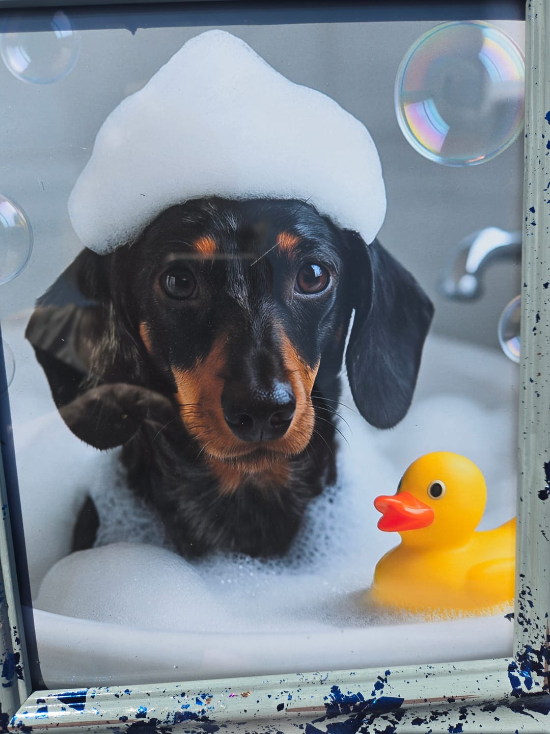 Customer photo review of Bath Time - Personalized Poster