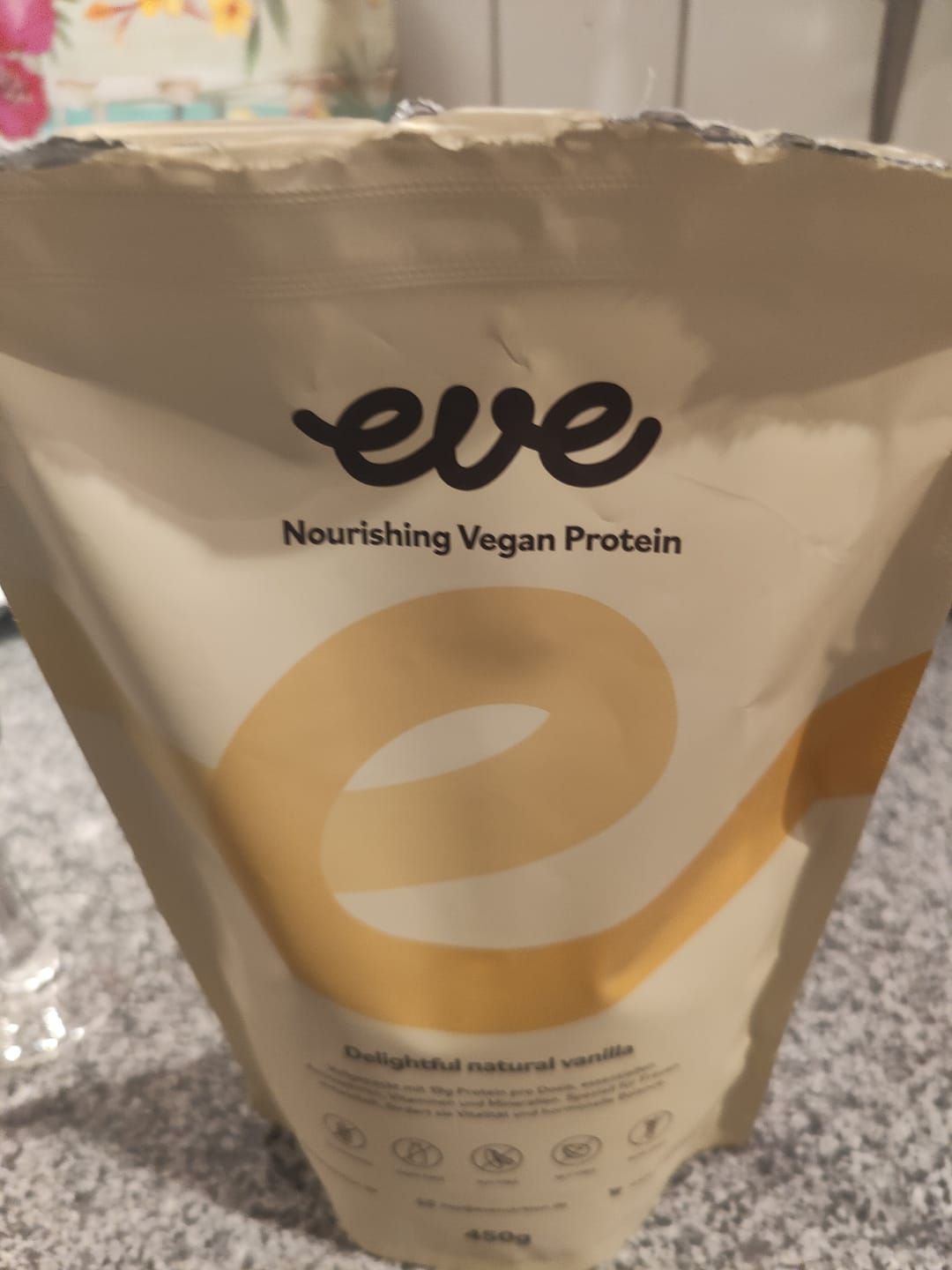 Customer photo review of Nourishing Vanilla Protein (vegan)