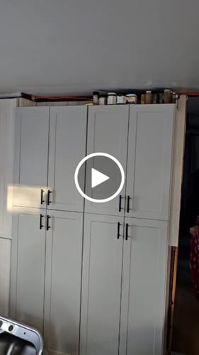 Customer video review of 80" High Pantry Finished Side Panel - 24 3/4" Width x 80" High