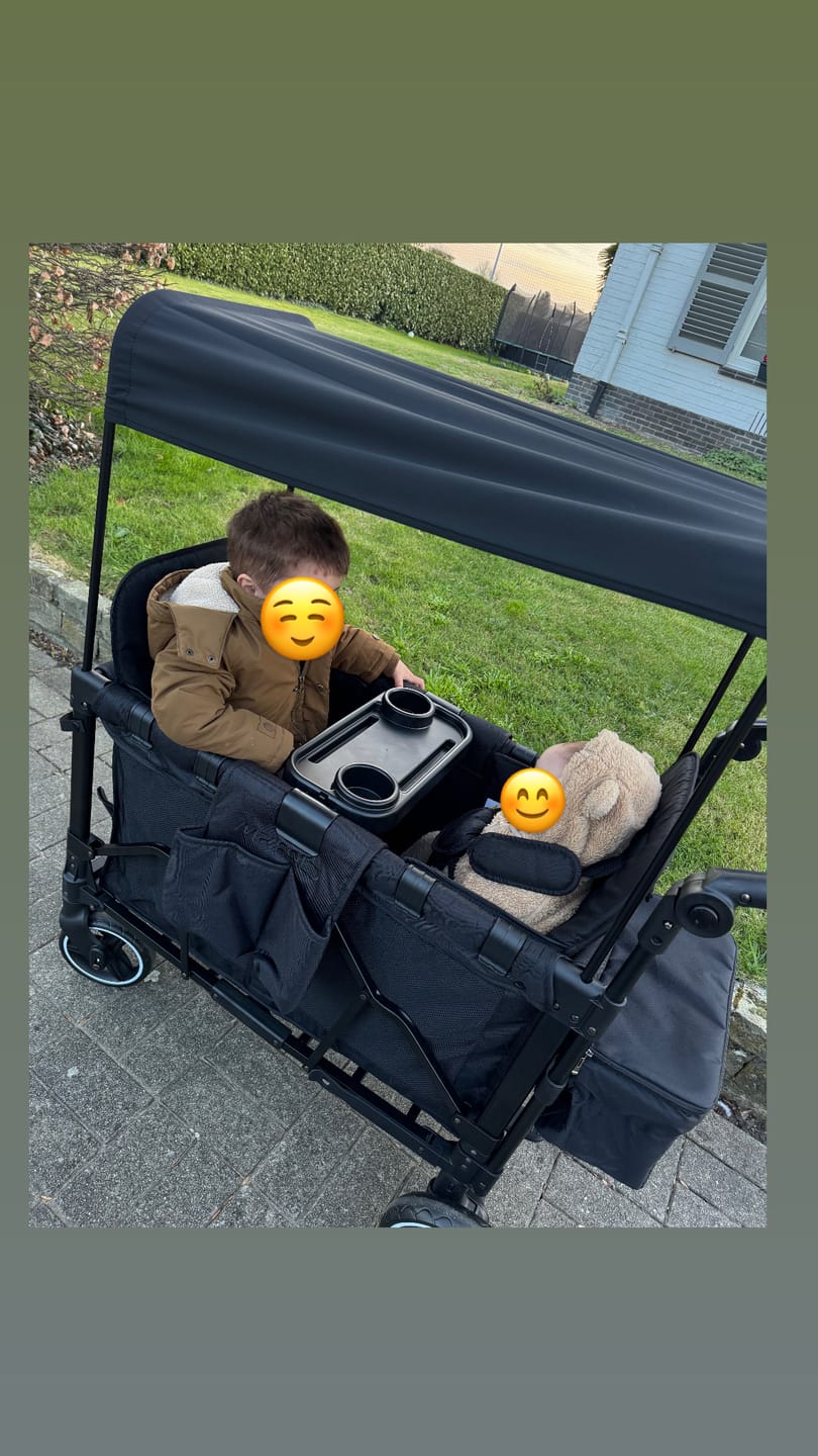 Customer photo review of P-Series Luxe 2-zits Kinderkar