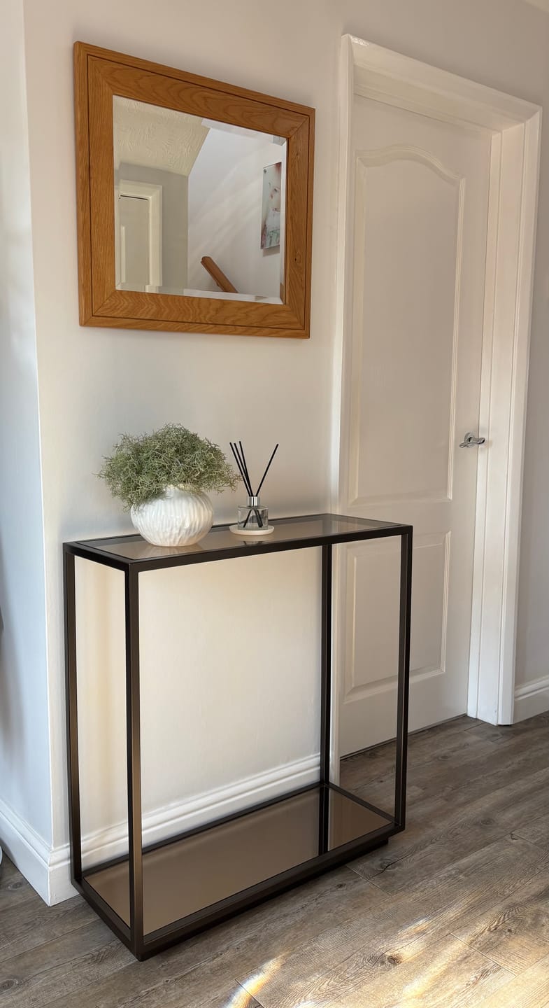 Customer photo review of Amara Console Table - Dark Bronze