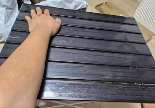 Customer photo review of Ultraleichter Aluminium-Klapptisch für Camping