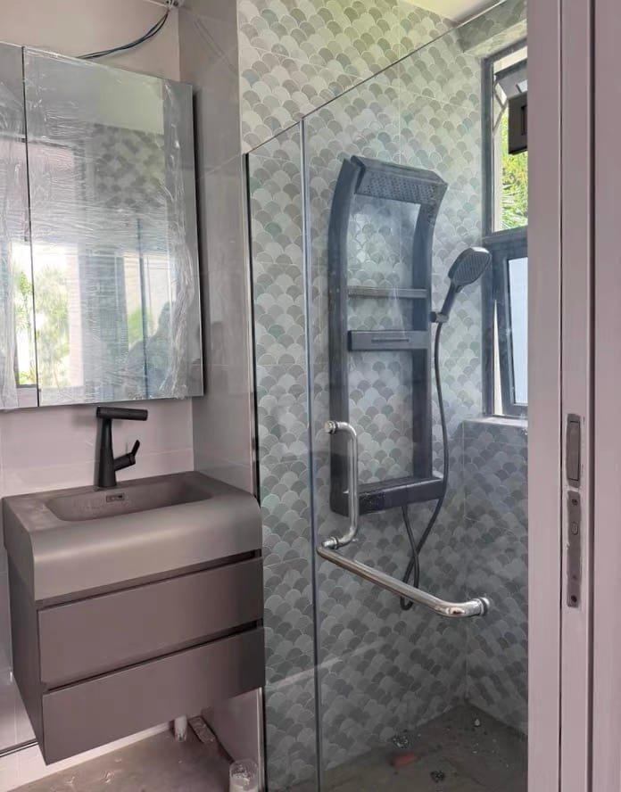 Customer photo review of New Arrival Luxury Bathroom Shower Set – Modern Style Shower System with Premium Features