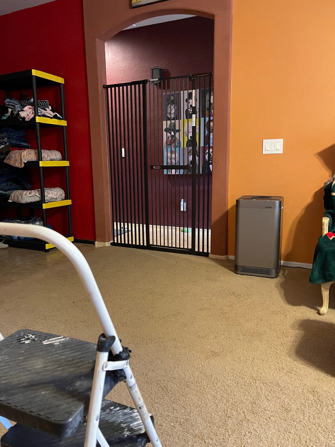 Customer photo review of FairyBaby 72" Tall Cat Gate with Narrow Bar Spacing