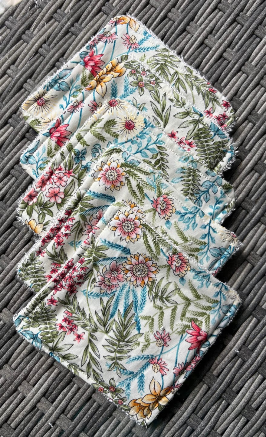 Customer photo review of Colourful Abstract Floral Rose & Hubble Cotton Poplin Fabric