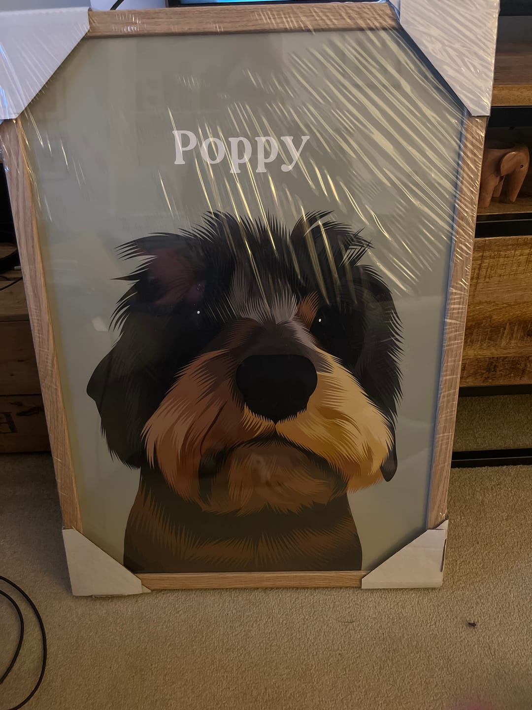 Customer photo review of Classic | Custom Pet Portrait (NEW)