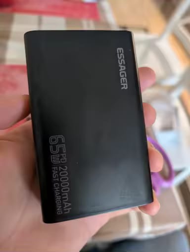 Customer photo review of 65W Fast Charging 20000mAh Portable Power Bank