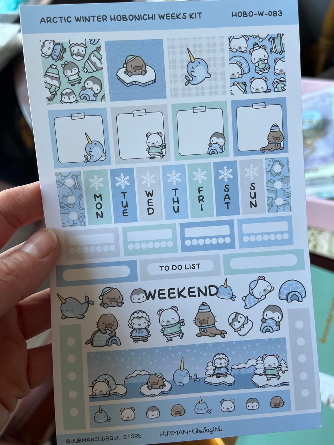 Customer photo review of Arctic Winter Theme Hobonichi Weeks Kit