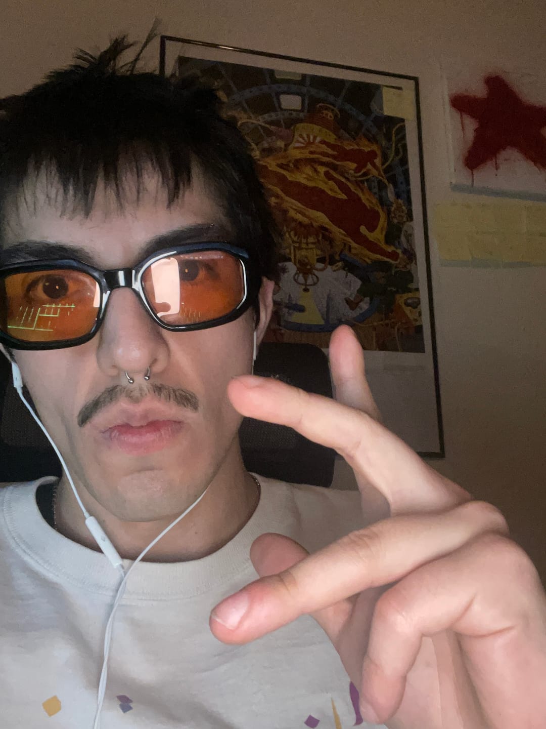 Customer photo review of BLOOD MOON BLUE LIGHT BLOCKERS