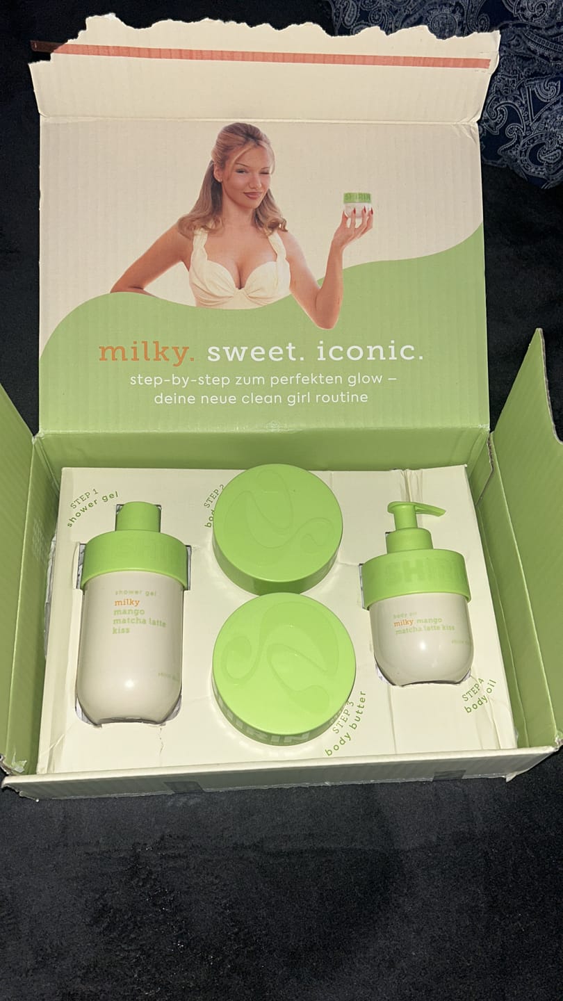 Customer photo review of Glow Girl Butter Set Milky Mango Matcha Latte Kiss