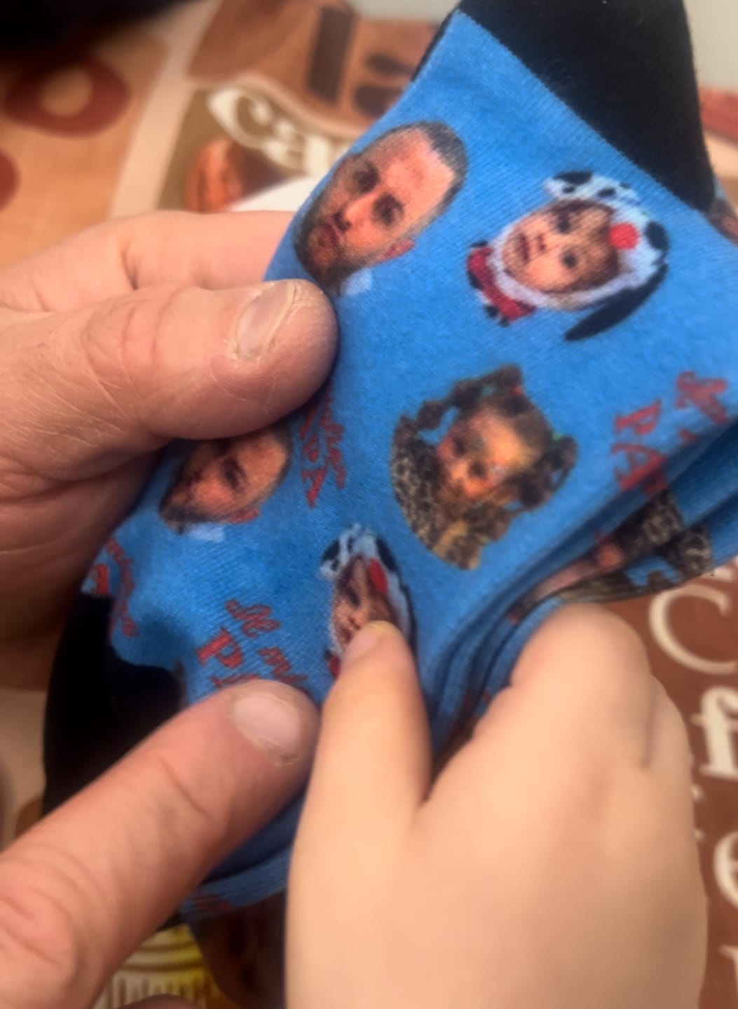 Customer photo review of Il miglior Papà - Calzini personalizzati per genitori