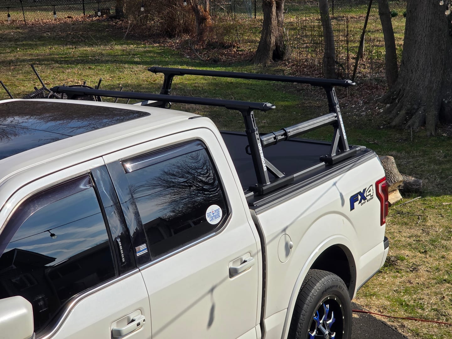 Customer photo review of OPENROAD Adjustable Bed Rack for Trucks