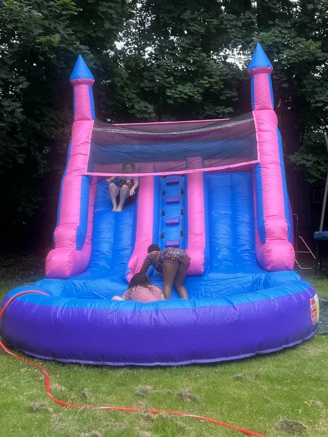 Customer photo review of 21ft Bounce Castle Water Park Dual Slide Pool