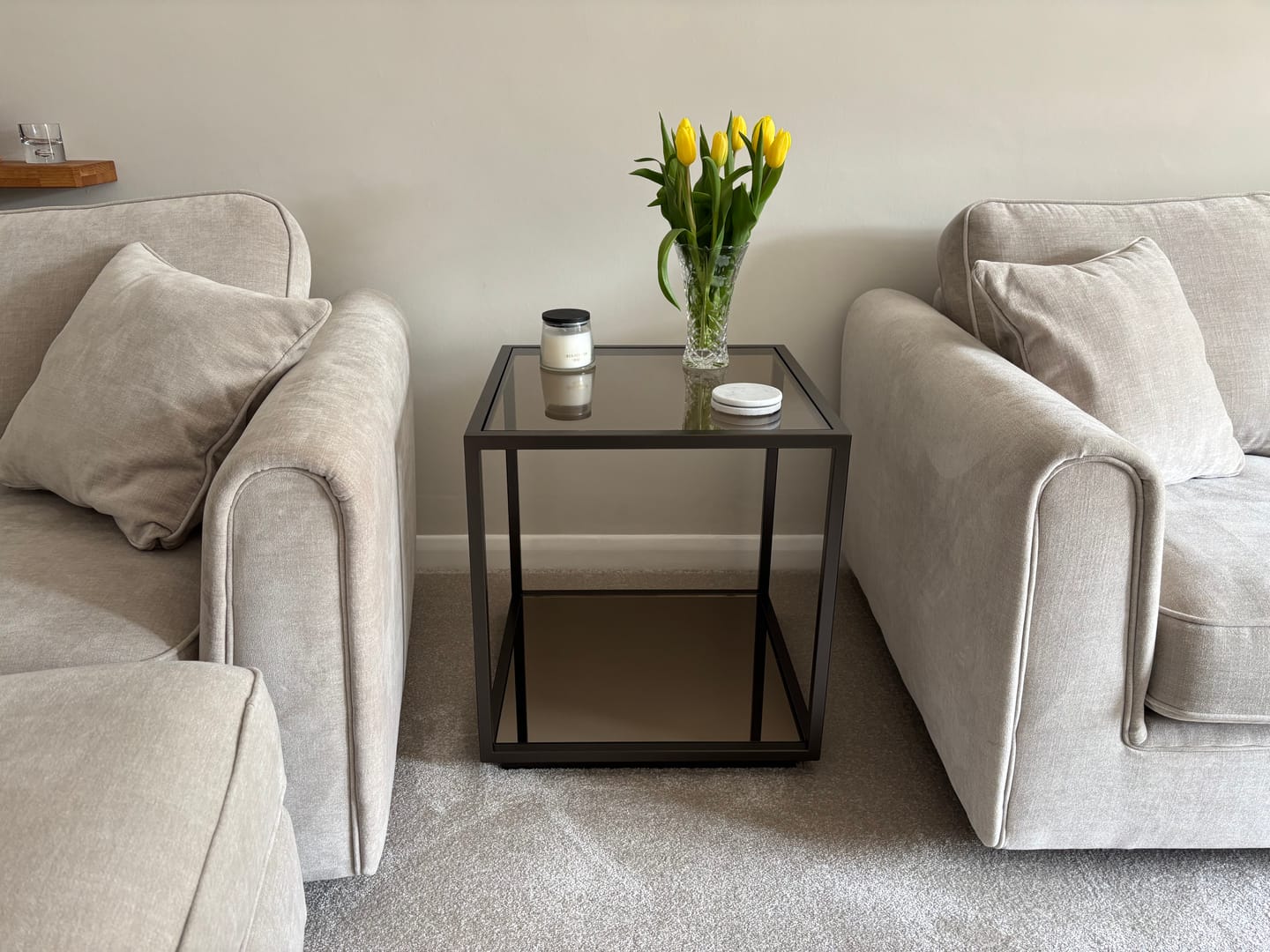 Customer photo review of Amara Side Table - Dark Bronze