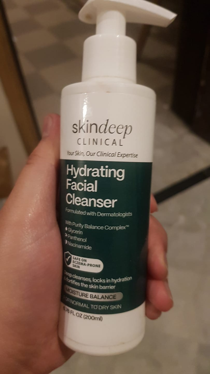 Customer photo review of Hydrating Facial Cleanser