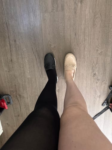 Customer photo review of Sigvaris Soft Opaque Open Toe Thigh High