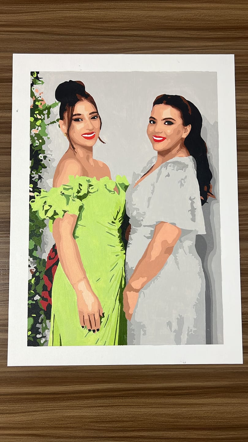 Customer photo review of Customized Paint by Numbers Kit - Paint Your Own Photo