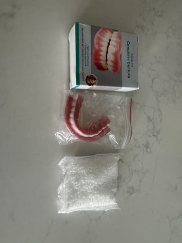 Customer photo review of 🦷  Fit Full Functional DenturesMake you more confident-Made in the USA & FDA-Certified