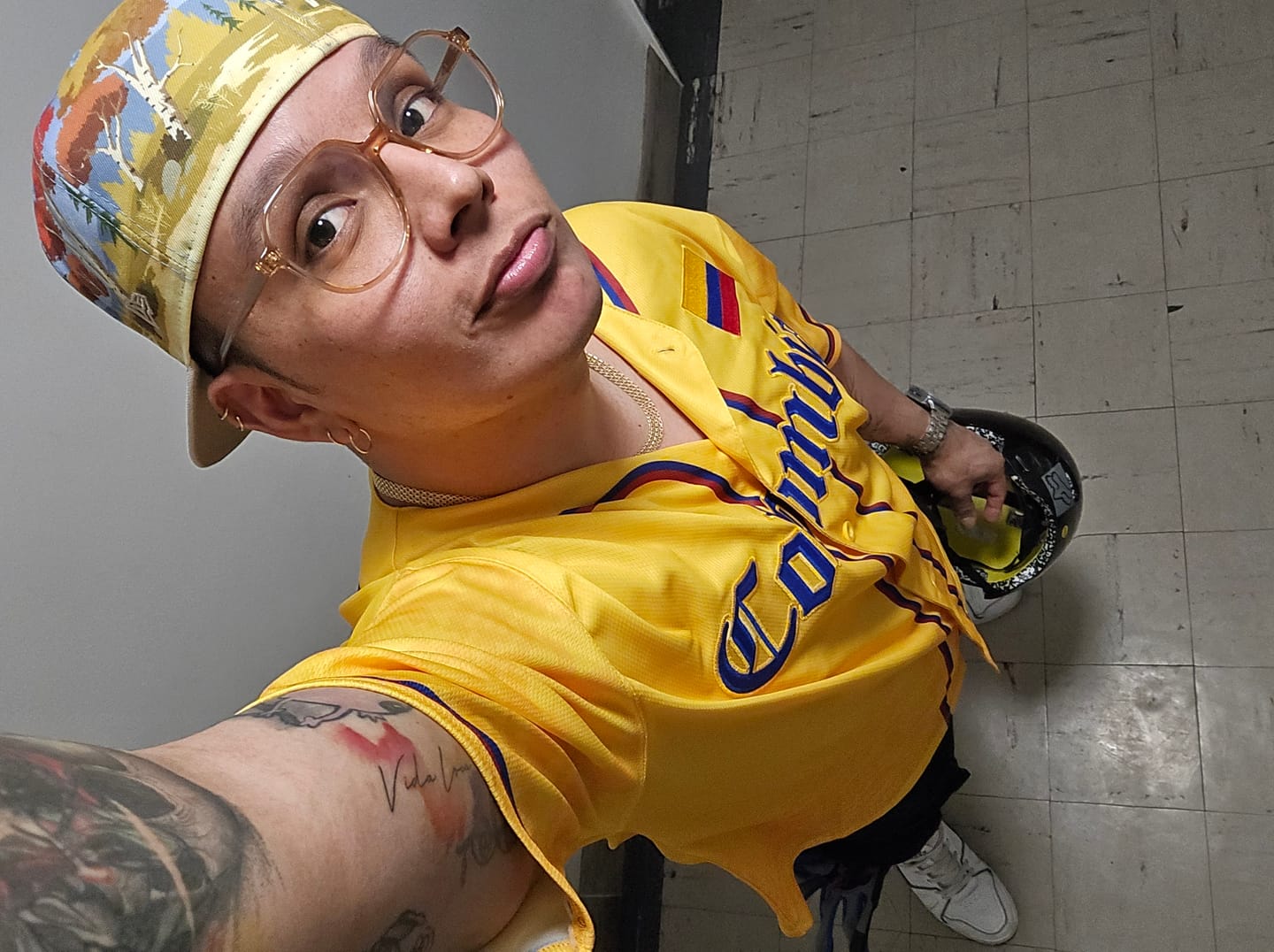 Customer photo review of Colombia Heritage Custom Baseball Jersey