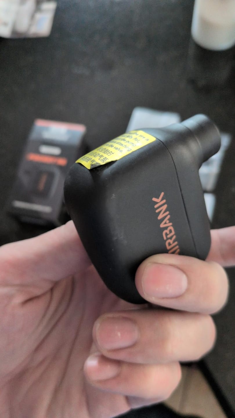 Customer photo review of Mini Tragbare Wiederaufladbare Fahrradpumpe – 6,9 bar