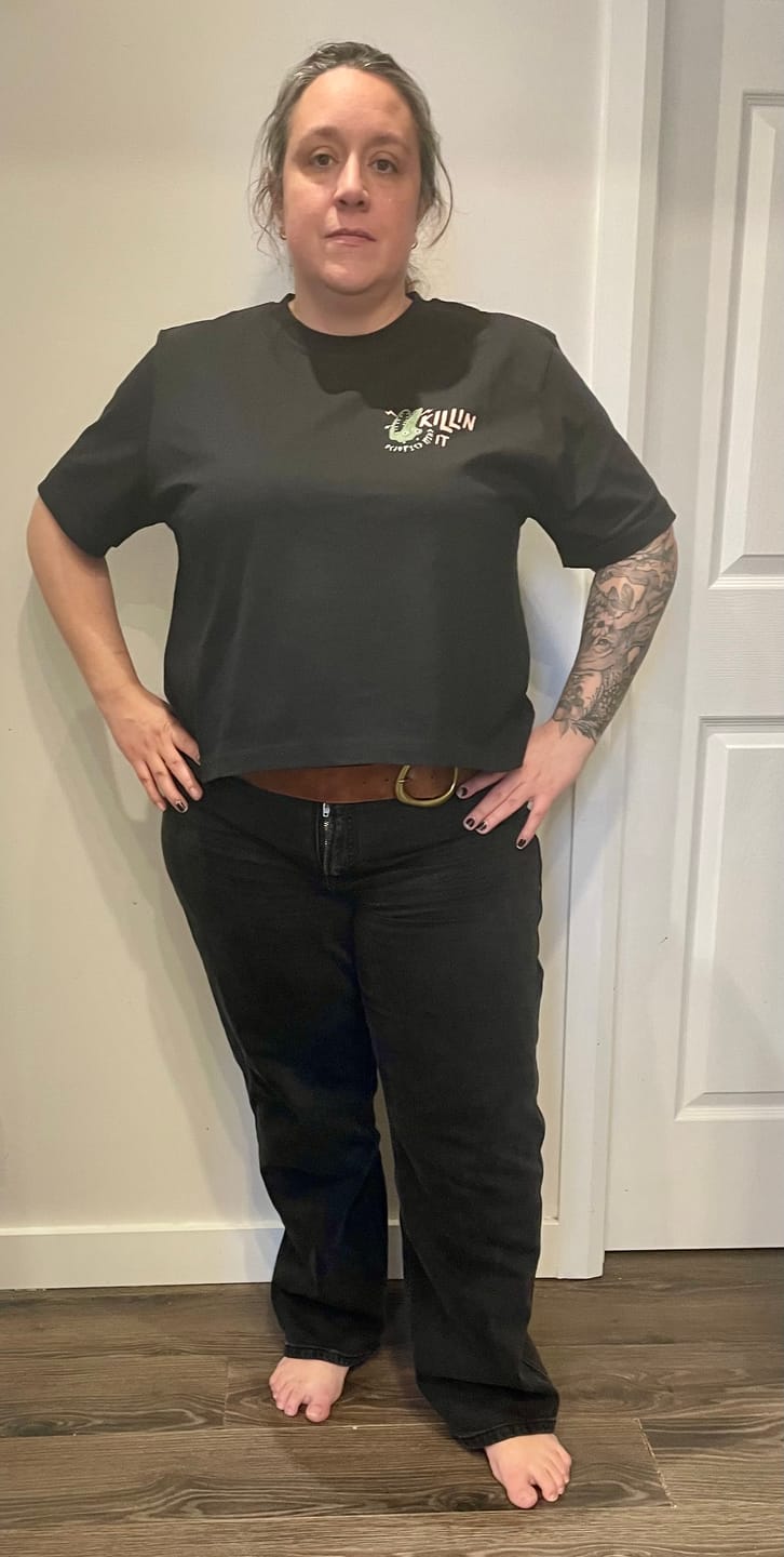 Customer photo review of Killin It T-Shirt