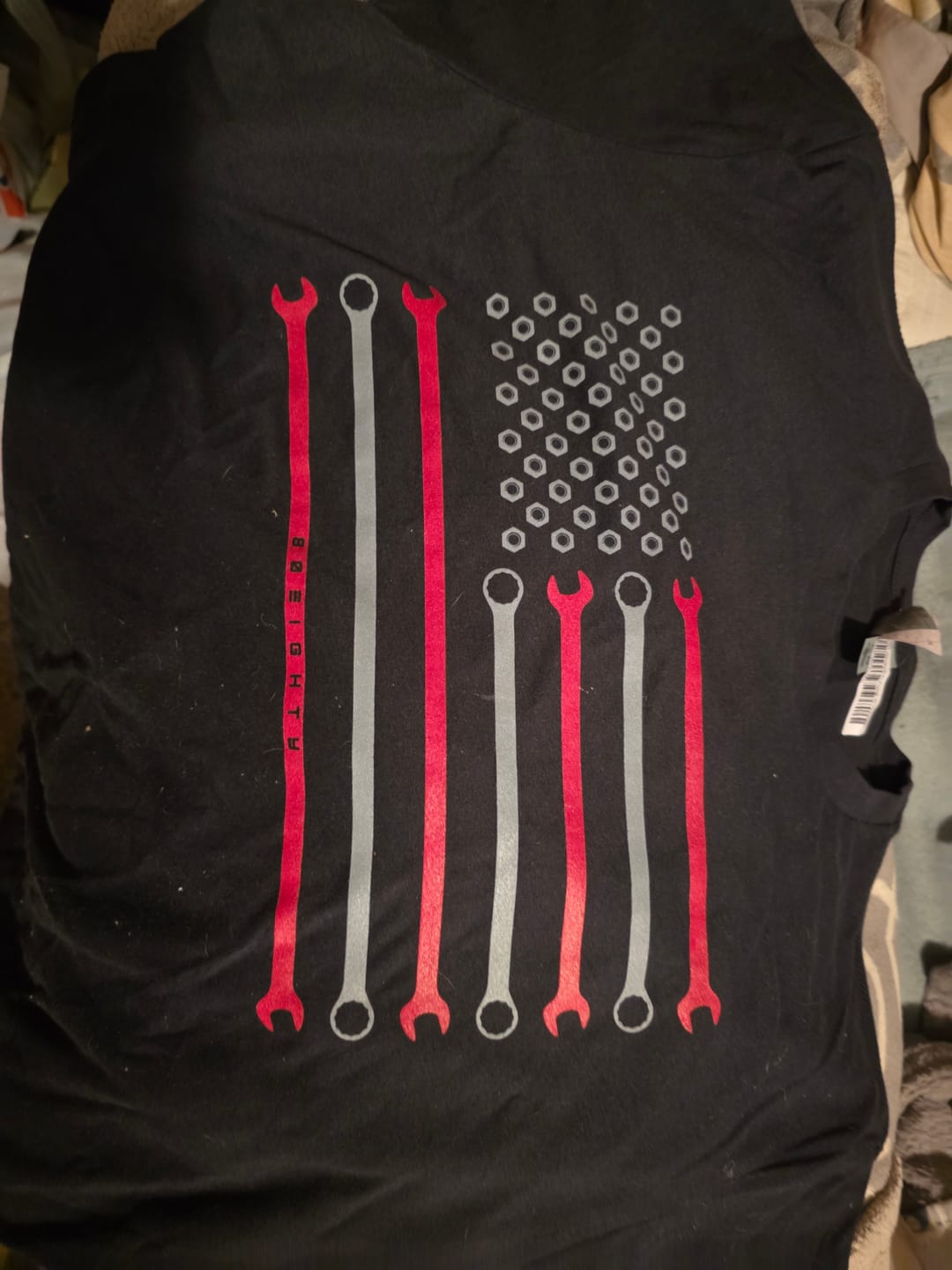 Customer photo review of 80Eighty® Wrench Flag Shirt