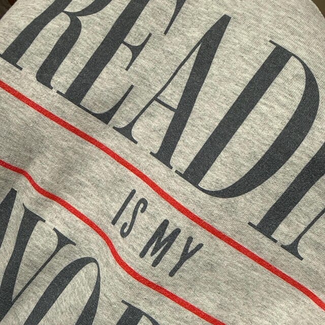 Customer photo review of Reading Is My Favorite Sport Sweatshirt | Book Lover Gift