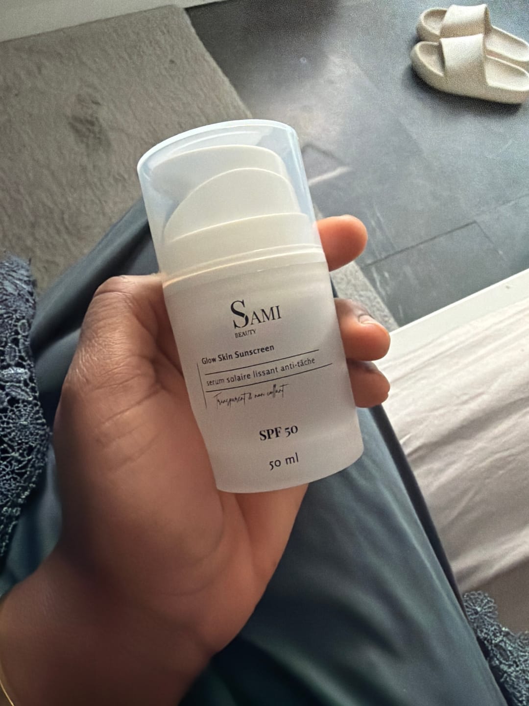 Customer photo review of Crème solaire grand format 90 Ml